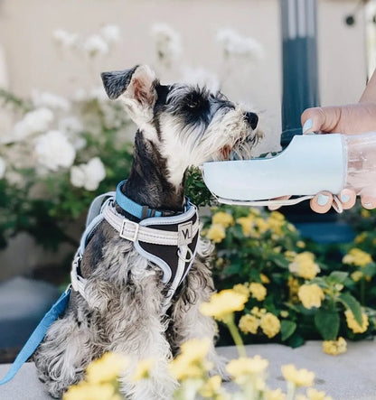 2 - in - 1 Tragbarer Futter - Wasserbehälter für unterwegs - WoofWonder