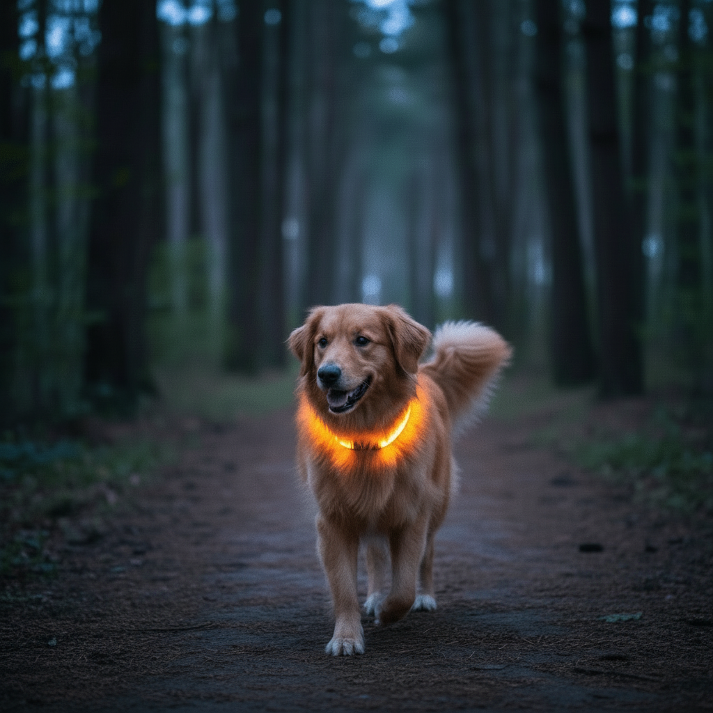 Woofwonder® LED - Hundehalsband – Maximale Sichtbarkeit & Sicherheit bei Nacht - WoofWonder