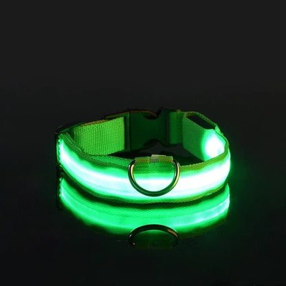 Woofwonder® LED - Hundehalsband – Maximale Sichtbarkeit & Sicherheit bei Nacht - WoofWonder