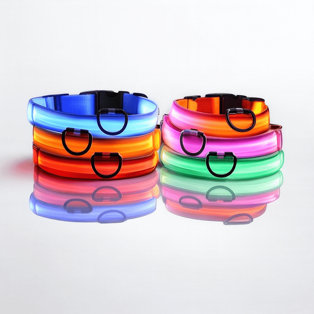 Woofwonder® LED - Hundehalsband – Maximale Sichtbarkeit & Sicherheit bei Nacht - WoofWonder
